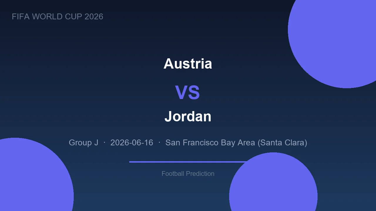 Austria vs Jordan prediction - World Cup 2026