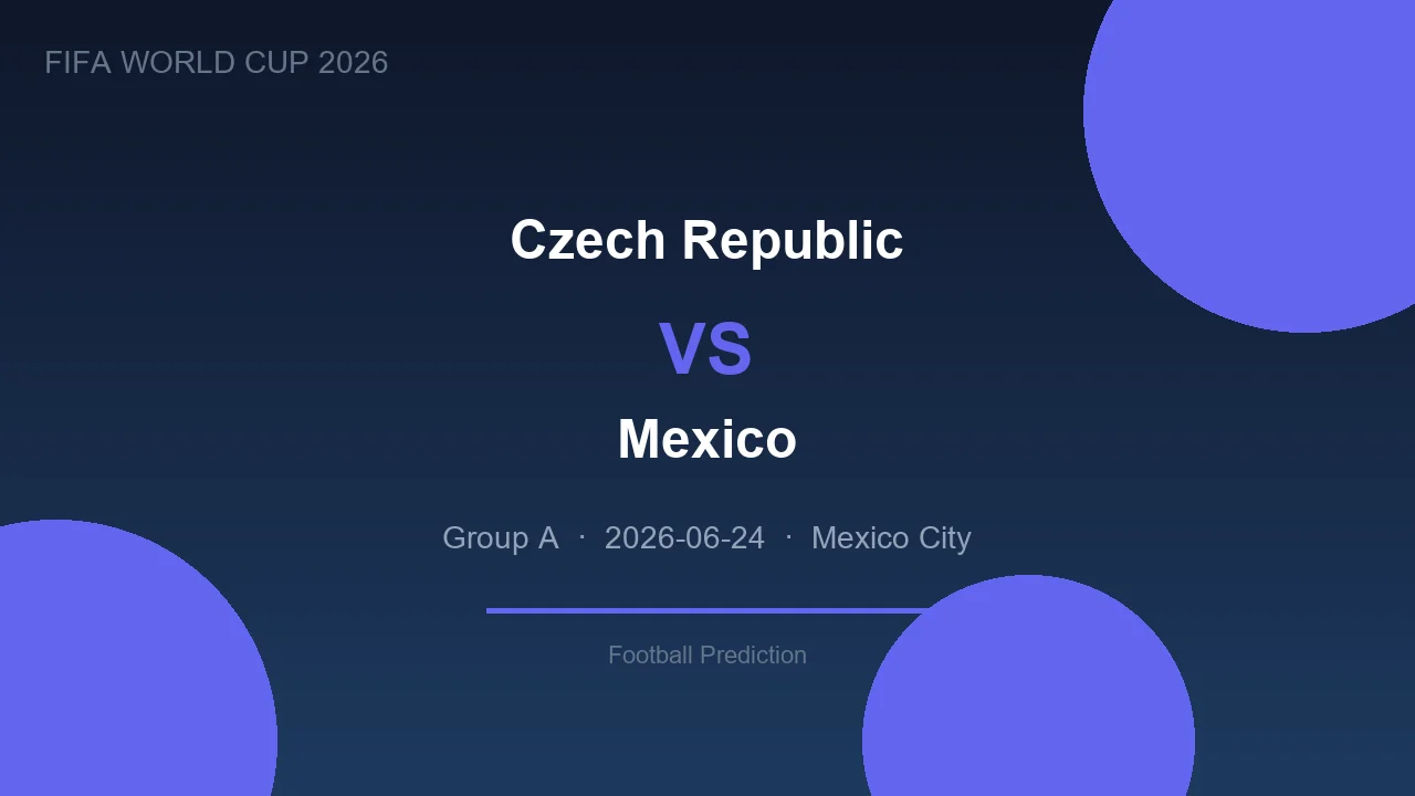 Czech Republic vs Mexico prediction - World Cup 2026
