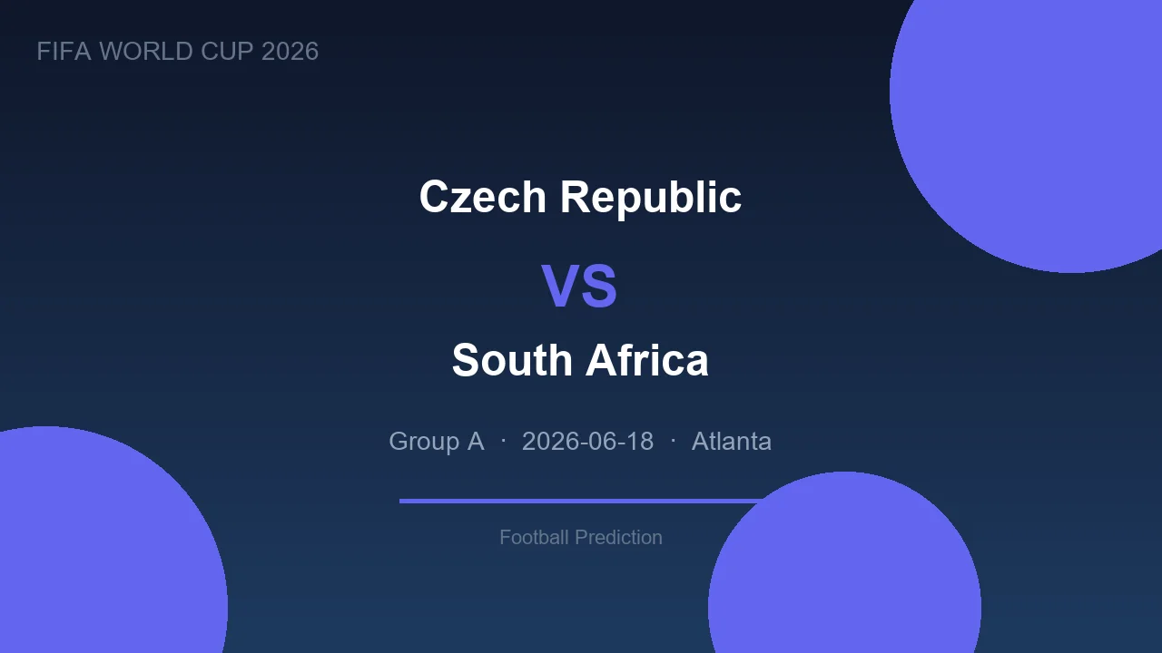 Czech Republic vs South Africa live - World Cup 2026