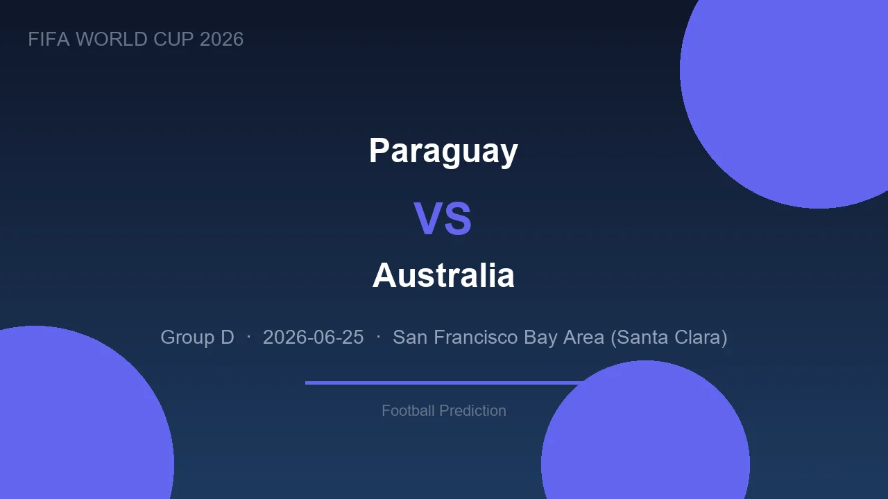 Paraguay vs Australia live - World Cup 2026