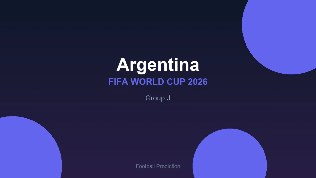 Argentina at World Cup 2026 - Group J