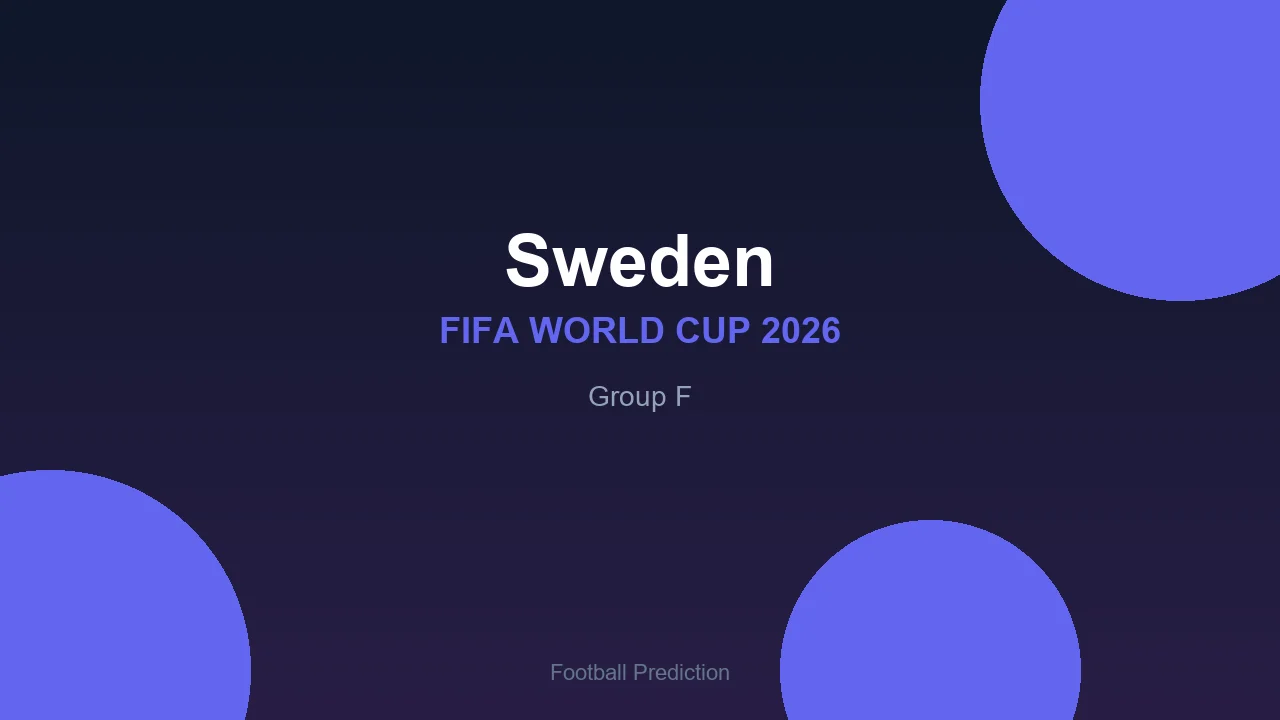 Sweden at World Cup 2026 - Group F