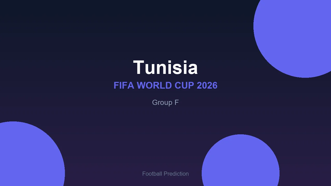 Tunisia at World Cup 2026 - Group F