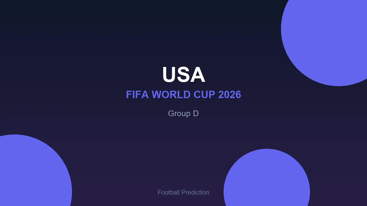 USA at World Cup 2026 - Group D